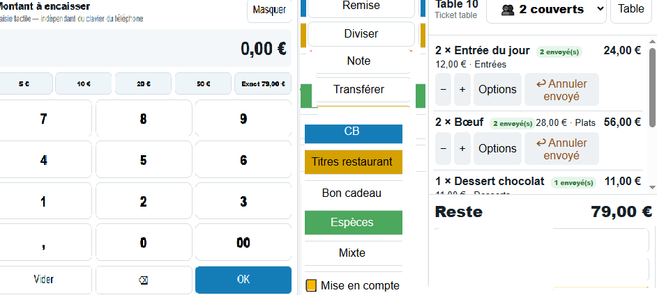 Interface EAZY POS